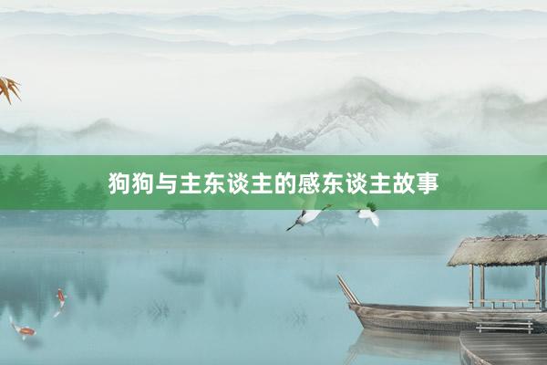 狗狗与主东谈主的感东谈主故事